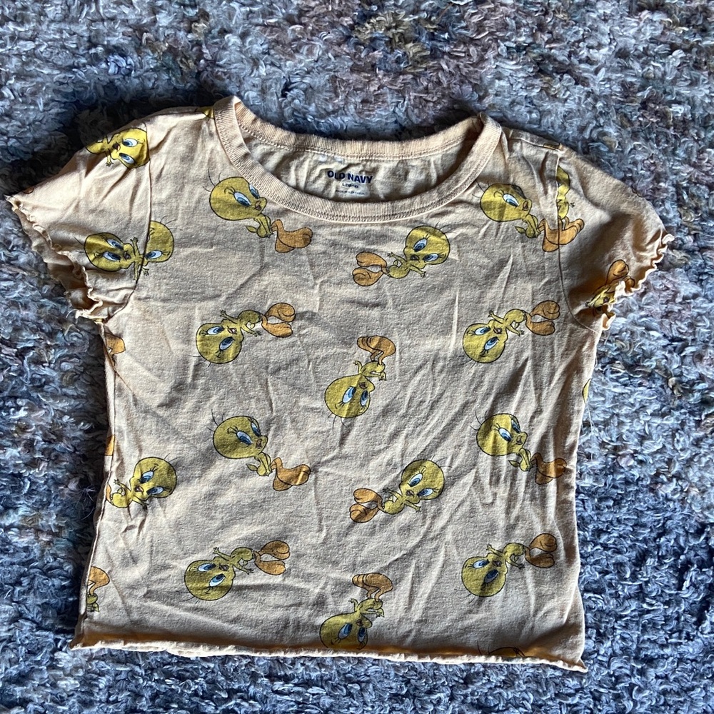 Old Navy Kids Yellow Tweety Bird T-Shirt